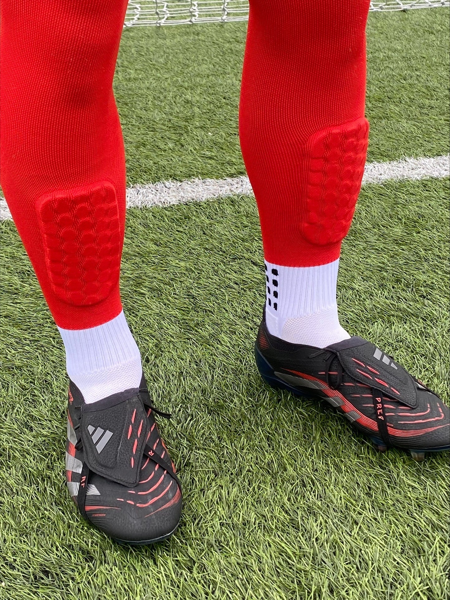 Person wearing 3 in 1 socks 